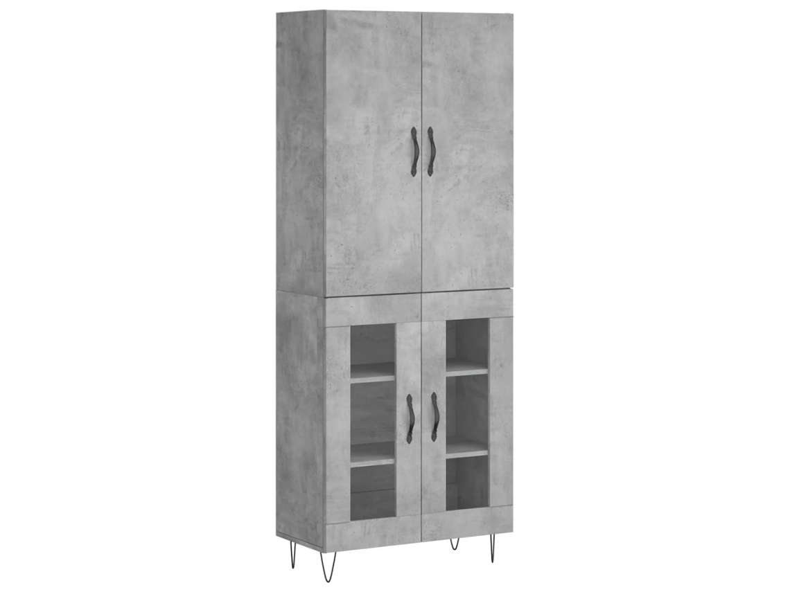 Highboard, Highboards Vidaxl Cinzeto Madeira Processada (n/a)