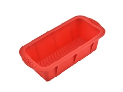 2026 molde de Silicona Cuadrado para Pasteles, Moldes de Hornear Antiadherentes, para Pan Casero Y Postres, Vermelho, 2 Unidades
