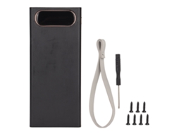 Aetheria power Bank Móvel Diy 16x18650 com Display Lcd, 2 Usb e Entrada Micro/type C Preto