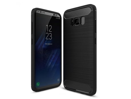 Capa Samsung Galaxy S8 LMOBILE Silicone Carbono Preto
