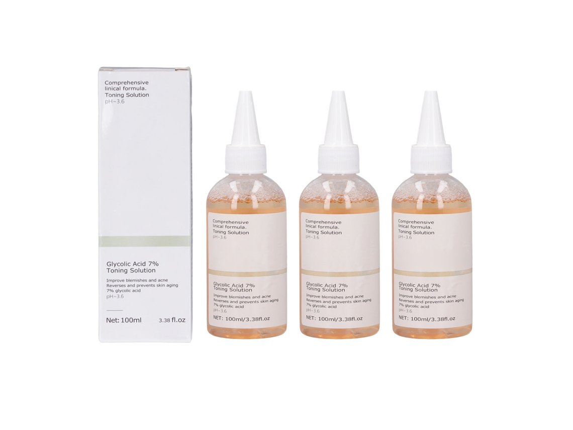 3 Unidades De Tônico Facial Reparador 100ml Para Eliminar Acne, Fading Marcas, Hidratante Y Nutritivo