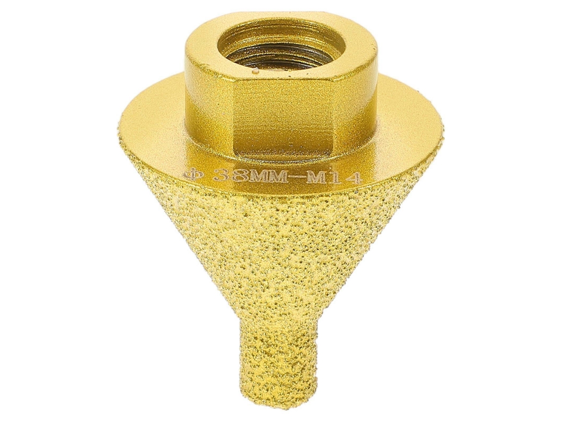 Broca Diamantada Para Chanfrar, Dourada, Para Profissionais E Entusiastas Do Faça, Você, Mesmo, 0, 50 X 3, 80 X 3, 80 Cm, Pacote Com 1 Unidade