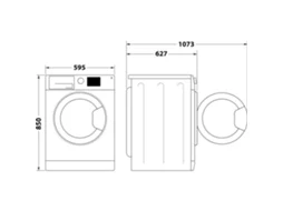 Whirlpool Ffb 8258 Wv Ee Máquina De Lavar Carregamento Frontal 8 Kg 1200 Rpm Branco