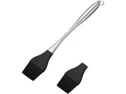 Escova De Silicone Preta Para Churrasco, Leve E Fácil De Limpar