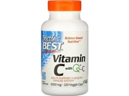Suplemento Alimentar DOCTOR'S BEST Vitamina C Feat. Quali ™ -C (120 cápsulas vegetais de 1000mg)