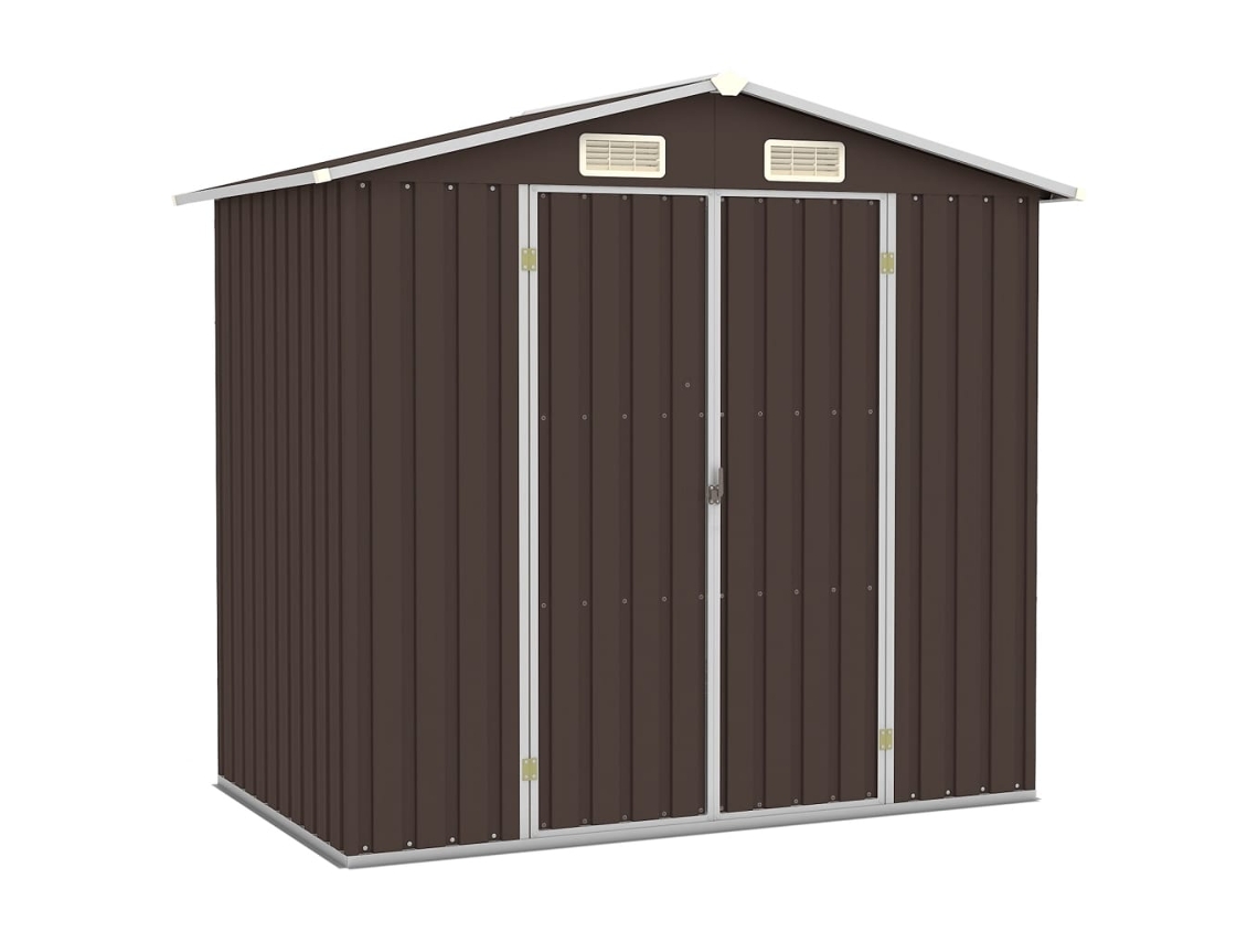 Garden Shed, Garden Sheds Vidaxl Marrom Aço (n/a)