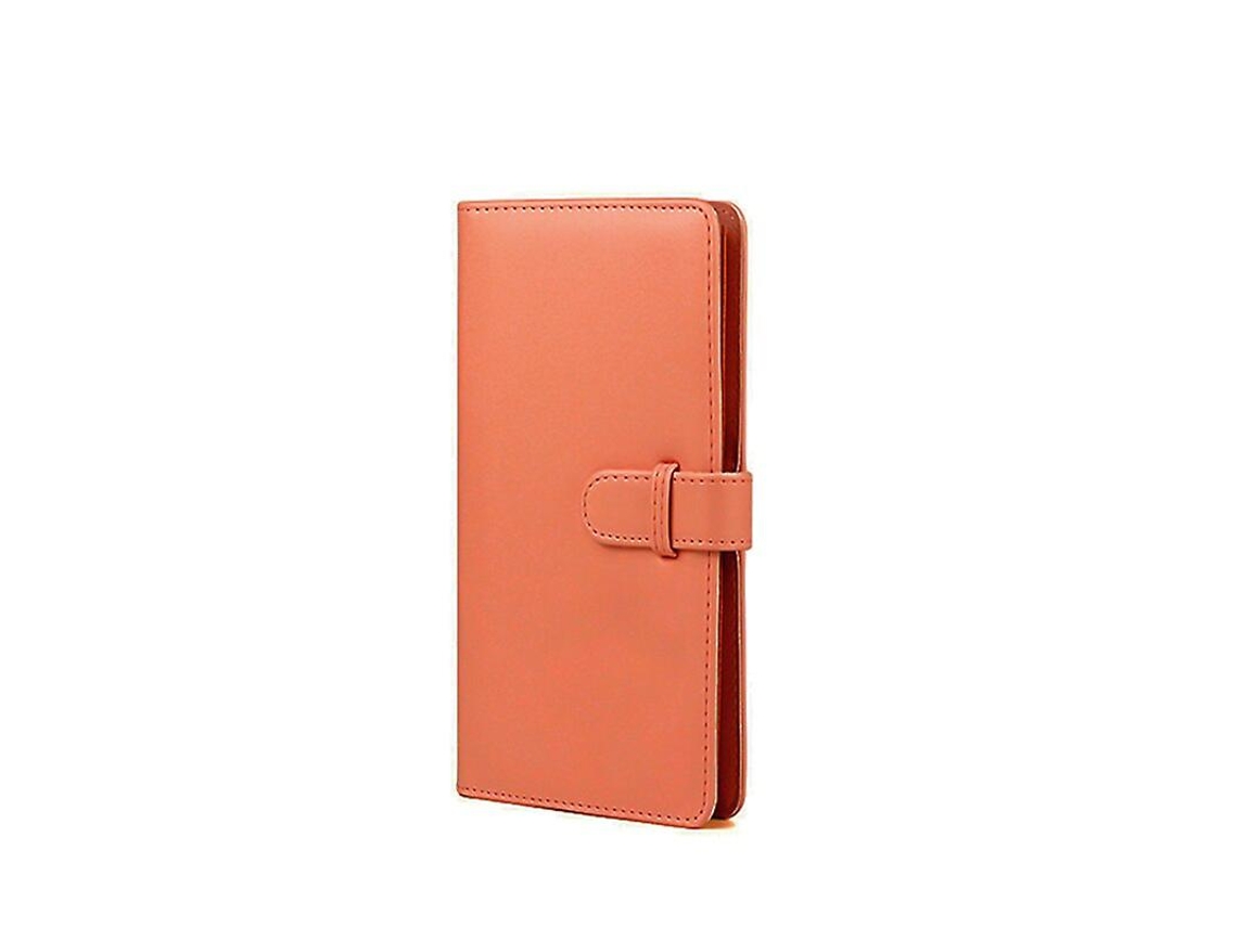 Álbum de Fotos Retrô em Pu com 80 Bolsos, Compatível com Filme Instax Square para Câmeras Fujifilm Sq1, Sq6, Sq20, Sq10 e Sp3. Cor Laranja BRILVIBERA
