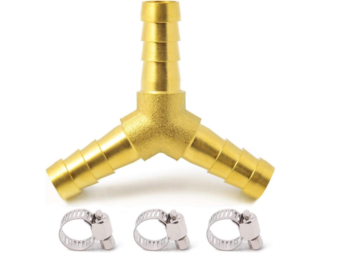 conector Em Latão 3/8 polegadas Em Formato e para Mangueiras, Uso Em Água, Combustível E Ar.