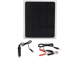 Painel Solar Monocristalino de 12v 10w com Garras para Carregador Bateria Rv, À Prova D'água, Portátil, para Carregamento de Carro BRILVIBERA