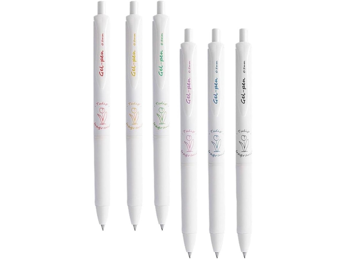 Conjunto De 6 Canetas Tinta Gel Magiclulu, Caneta Decorativa Com