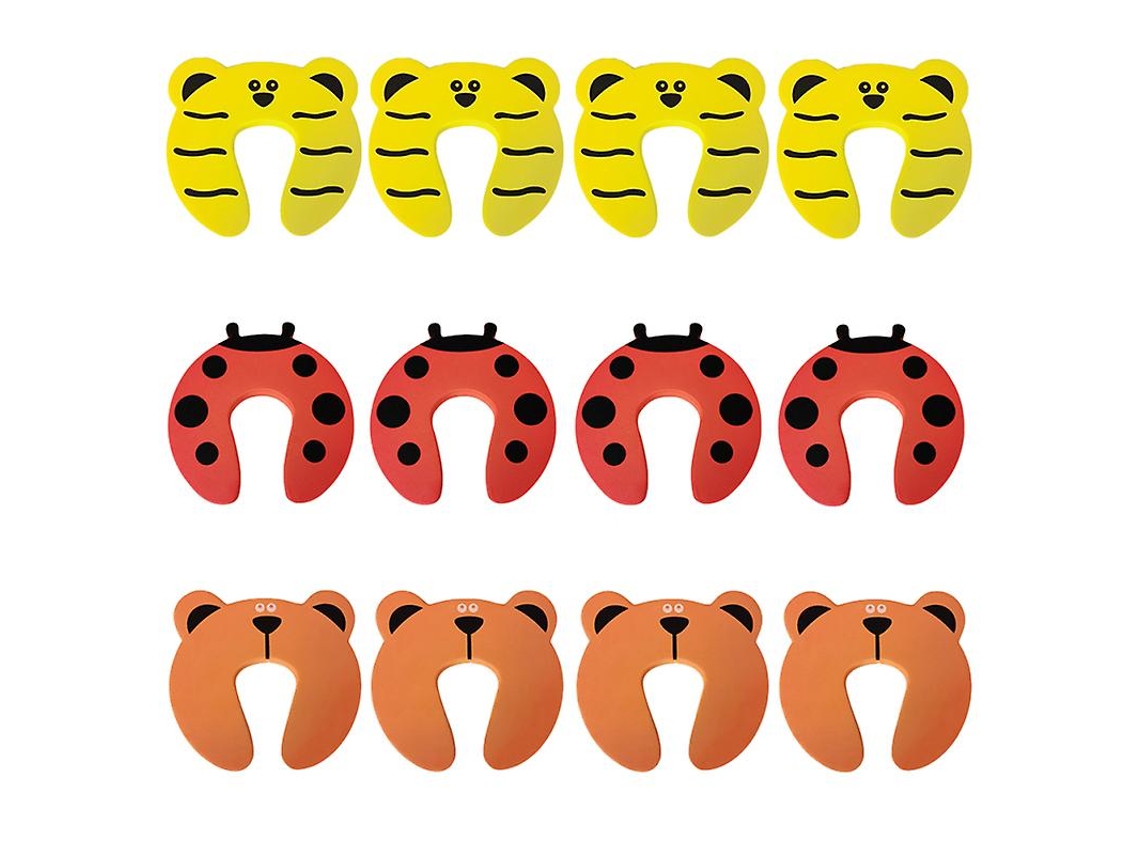 12Pcs Rolha de Dedo de Porta ALLINLESS