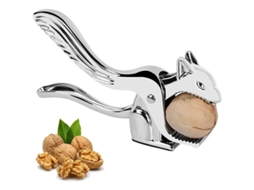 Clipe para castanhas em formato de esquilo, modelo 2026, com capa antiderrapante, ideal para nozes de macadâmia e amêndoas.