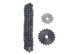 Conjunto de corrente e engrenagem Mali para moto 420 14t e 20t com buraco H