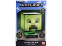 Candeeiro de Mesa com Carregador PALADONE Minecraft: Creeper Verde