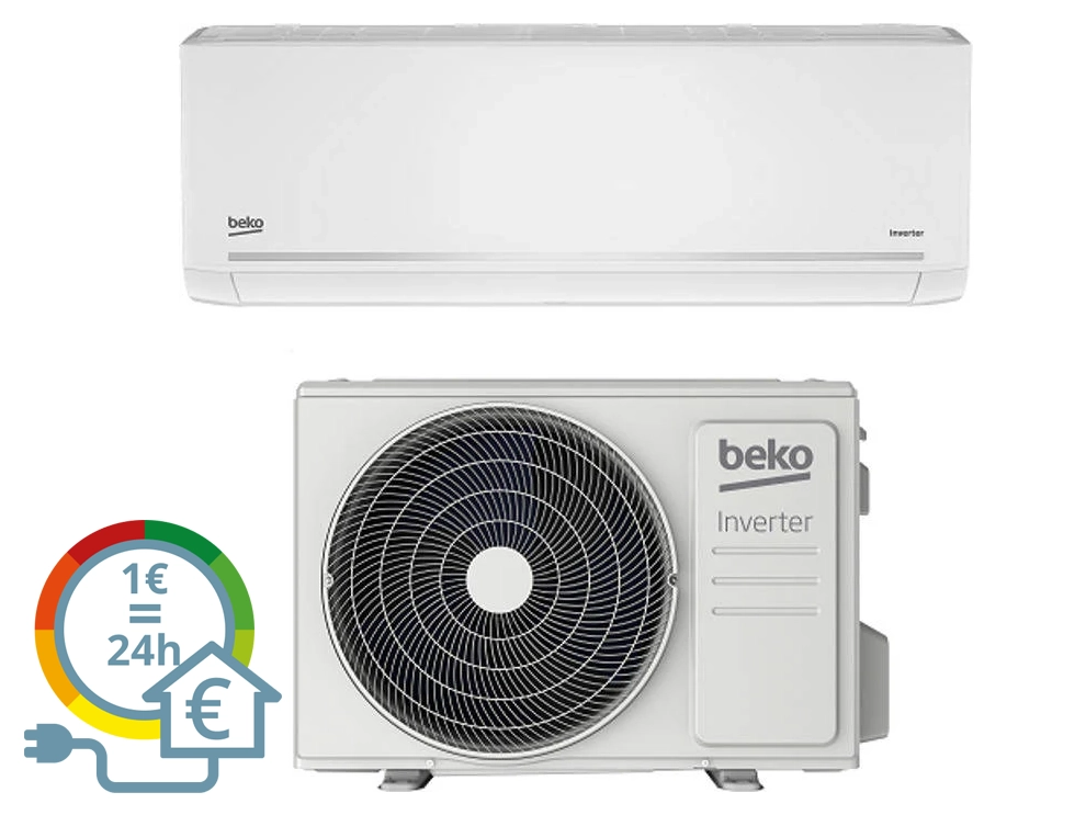 Ar Condicionado BEKO BEEPGH 091 c/ Wifi (18 m² - 9000 BTU - Branco)