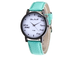 Reloj De Pulsera De Cuarzo Deportivo Para Estudiantes Con Dial Redondo (menta)
