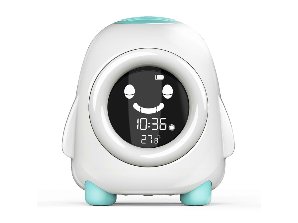 Despertador Infantil, Infantil Luz Noturna e Máquina de Som Digital Azul GOKOCO