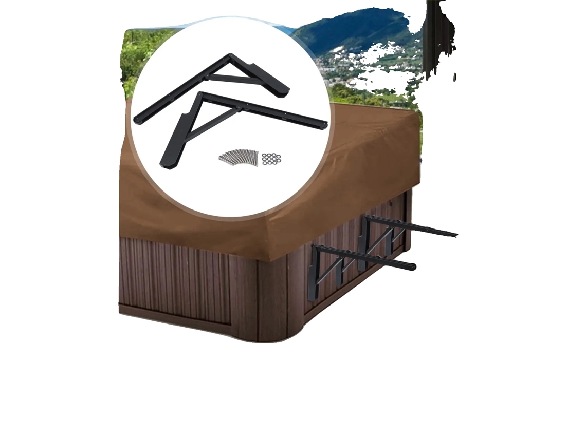 Elevador De Capa Para Hidromassagem, Alta Capacidade De Carga, Design Compacto, Preto