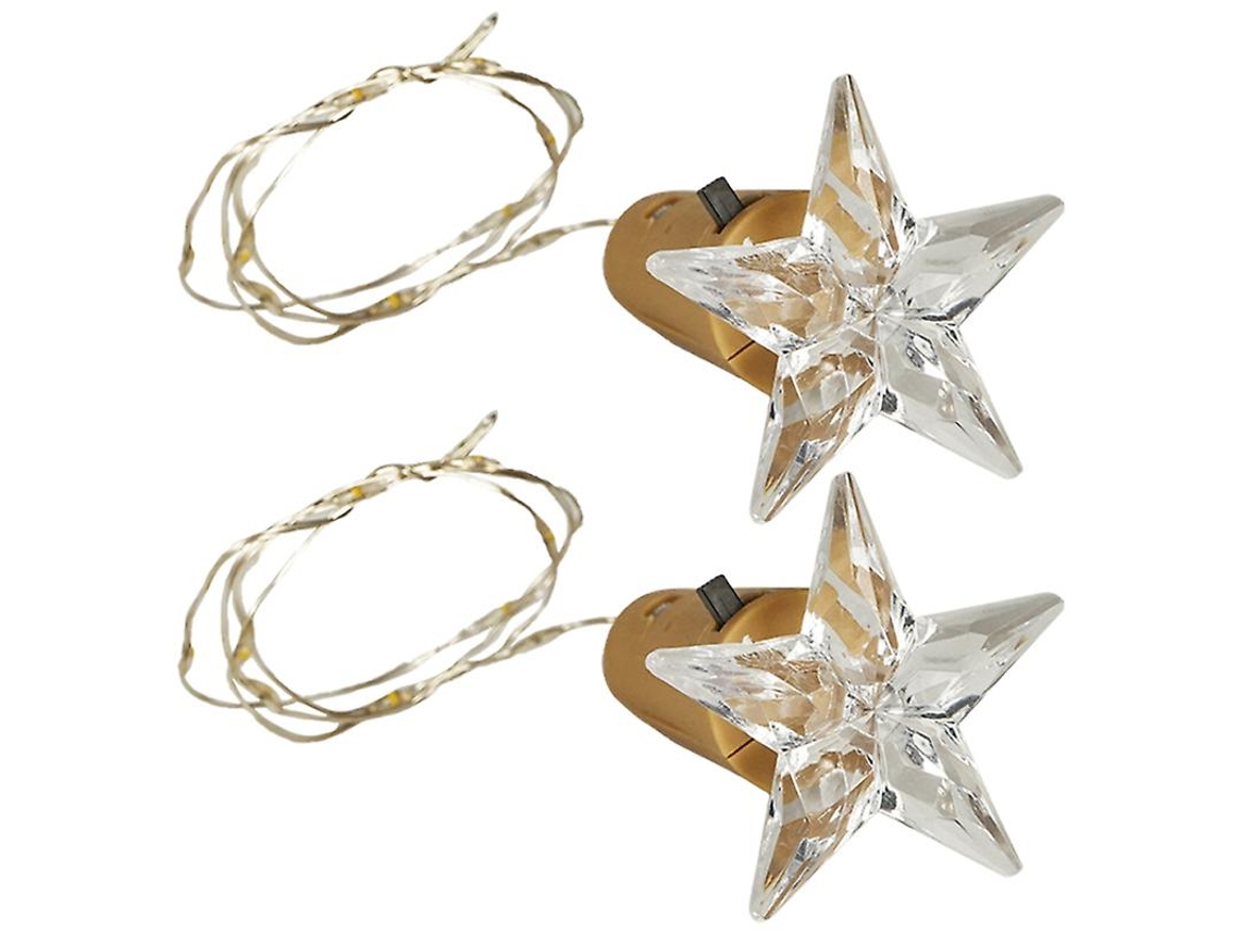 2pcs Luzes De Cobre Para Garrafa De Vinho