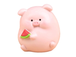 Figura de Porco Cartoon para Decoração de Mesa