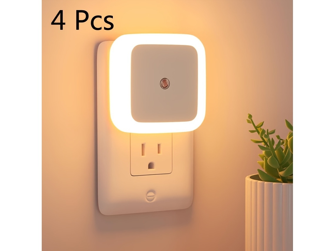 Luz Noturna Led Com Sensor Inteligente E Brilho Regulável Elysve