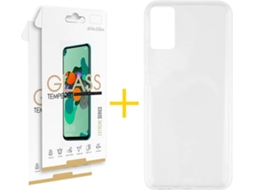 Kit Capa e 2 Películas Samsung Galaxy A71 4G SKYHE Silicone Líquido (Transparente)
