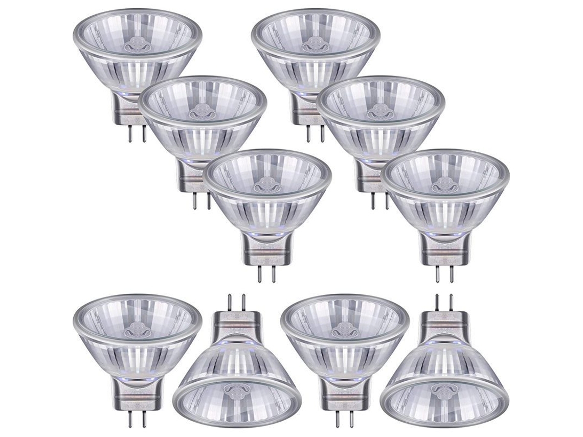 2026 10pcs Copo de Lâmpada Halógena Tungstênio Mr16 12v 20w Luz Amarela Quente