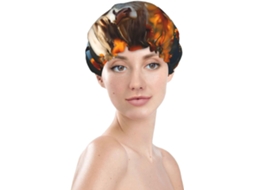 Touca De Banho Feminina, Reutilizável, Impermeável, Dupla Camada, Com Elástico, Ideal Para Cabelos Longos, Com Estampa