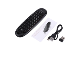 Rato Voador Sem Fio (teclado Com Wireless 2.4g) Rato Voador Sem Fio 2.4g C120 Brilhante (preto)