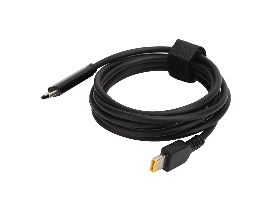 Cabo De Engano (conector Macho Type-c Para Porta Quadrada Pequena Para Carregamento Pd De Laptop Lenovo)