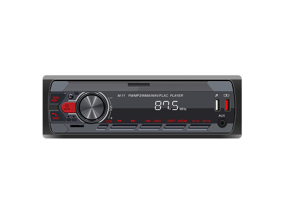 Reprodutor Mp3 Automotivo De 12 V, Rádio Fm Automotivo Bluetooth Hands-free, Iluminação Colorida E Modificação De Controle Central De