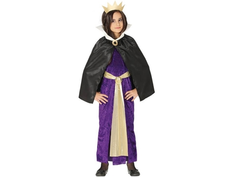 Fato de Menina  Raínha Malvada Branca De Neve (Tam: 5 a 6 anos)