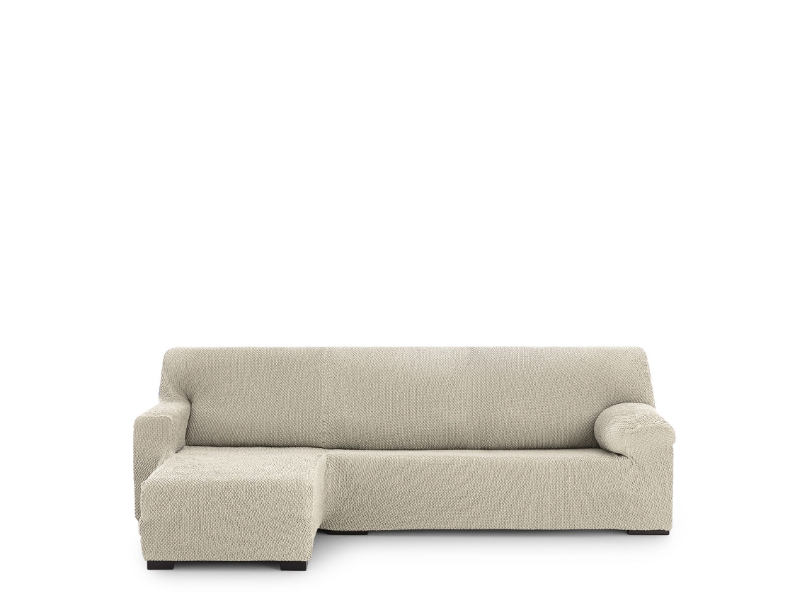 Capa para chaise longue de braço curto esquerdo EYSA THOR Branco 110 x 110 x 310 cm