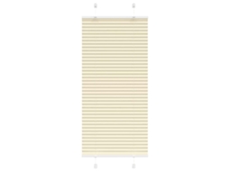 Vidaxl Creme Plissada Cega 60x100 Cm Largura Tecido 59,4 Cm Poliéster