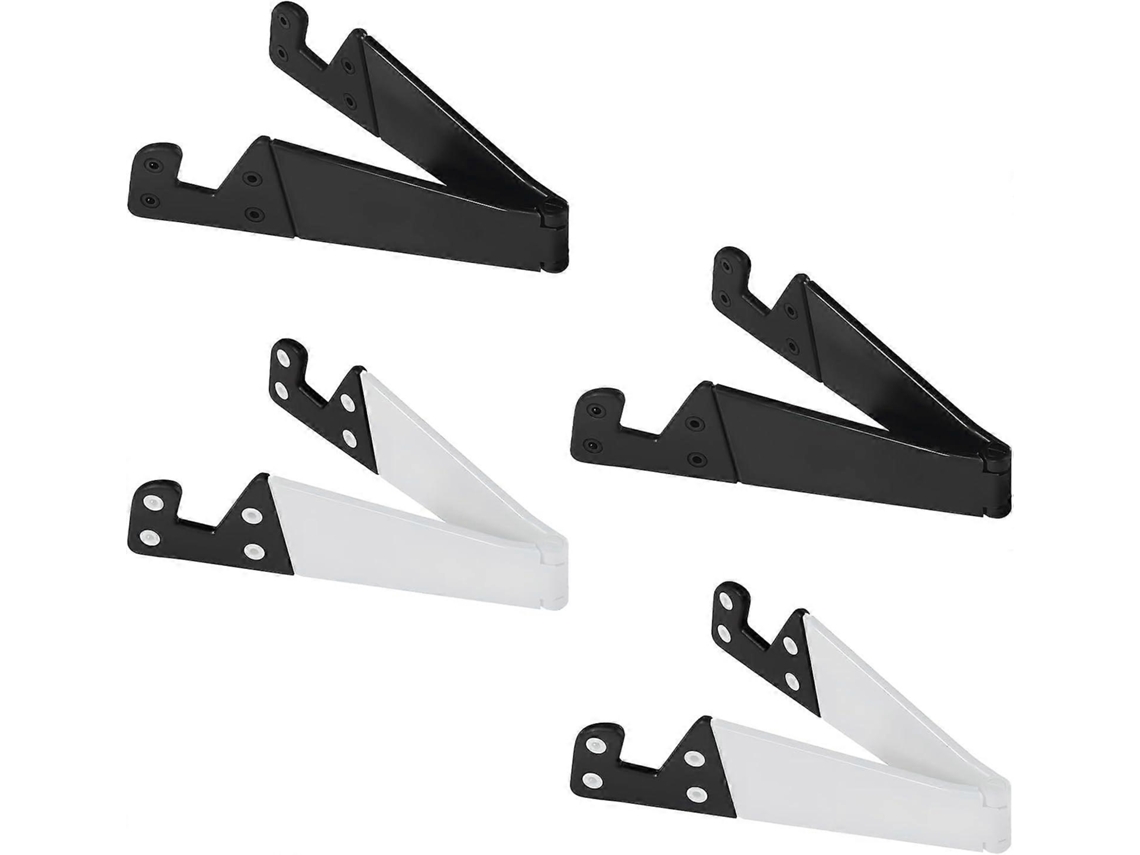 Suporte Para Celular Com 4 Peças, Dobrável E Compacto, Ideal Para Mesa, Com Encaixe Universal Em Formato De V Para Uso Vertical E Horizontal_yux