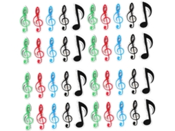 Totority 40 Peças De Prendedores Partituras, Prendedores Livros De Música, Prendedores Em Formato De Notas