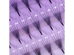 Cílios Postiços De Fibra Feitos À Mão (comprimento Natural 12mm) + Eoocoo