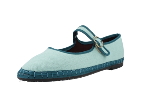 Sapatos De Mulher Flabelus Boromir Tecido Azul (38)
