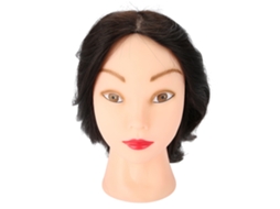Cabeça De Treinamento Para Cabeleireiro Com Cabelo Humano Real - Manequim Para Prática De Estilo E Hairdressing