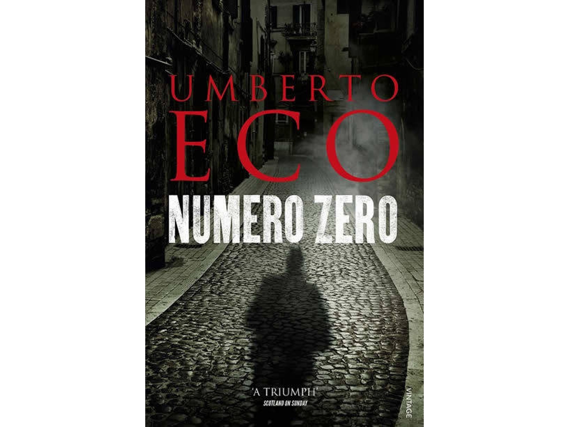 Livro Numero Zero de Umberto Eco (Inglês)