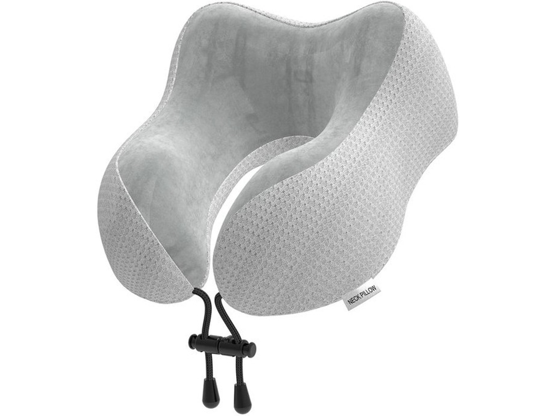 Escolha Segura - Almofada De Memória - Almofada De Pelo - Avião/auto - Suave Veludo - Confortável - 34 Cm - Suporte Do Pescoço