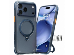 2026 capa Magnética Torras Ostand Q3 Air Series para Iphone 17 Pro Max com Suporte Giratório 360°