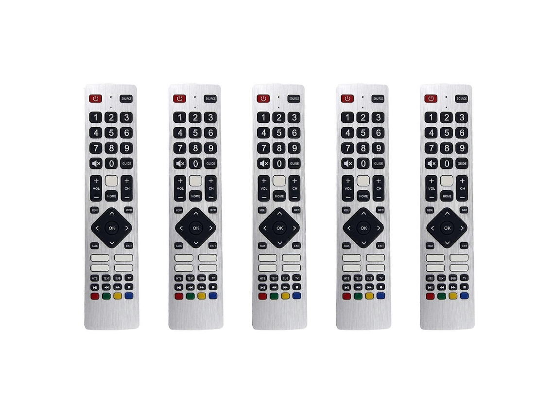 5 Controles Remotos Rmc0133 Para Tvs Sharp - Configuração Gratuita