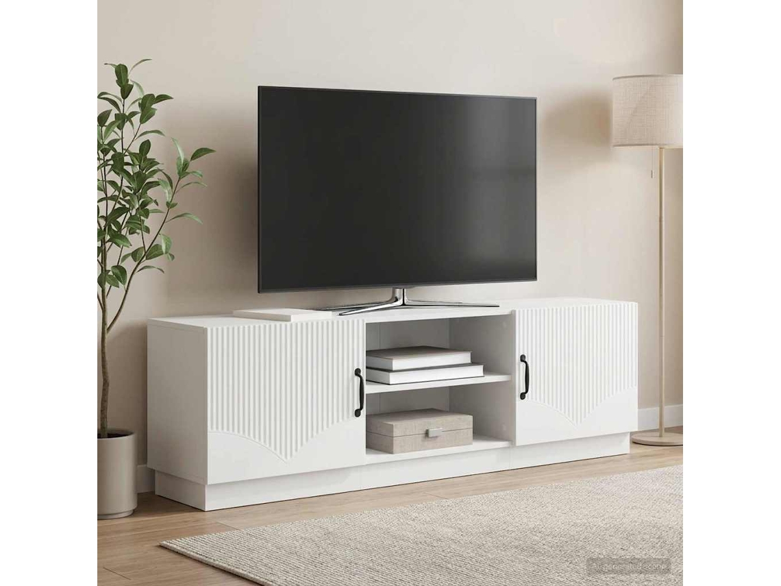 Vidaxl Gabinete Para Tv Branco 150 X 31 X 47 Cm Derivados De Madeira