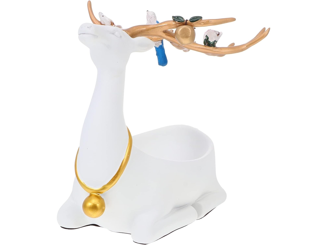 Organizador De Joias Nuobesty Em Formato De Alce, Chaveiro Decorativo, Ornamento De Mesa Em Estilo Europeu