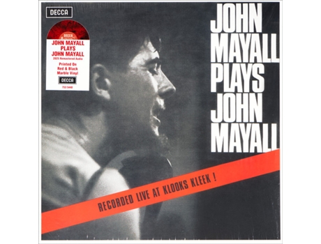 John Mayall John Mayall toca John Mayall Red Marbled Vinyl Edição Limitada RSD 2025 Decca (gravado ao vivo no Klooks Kleek!)