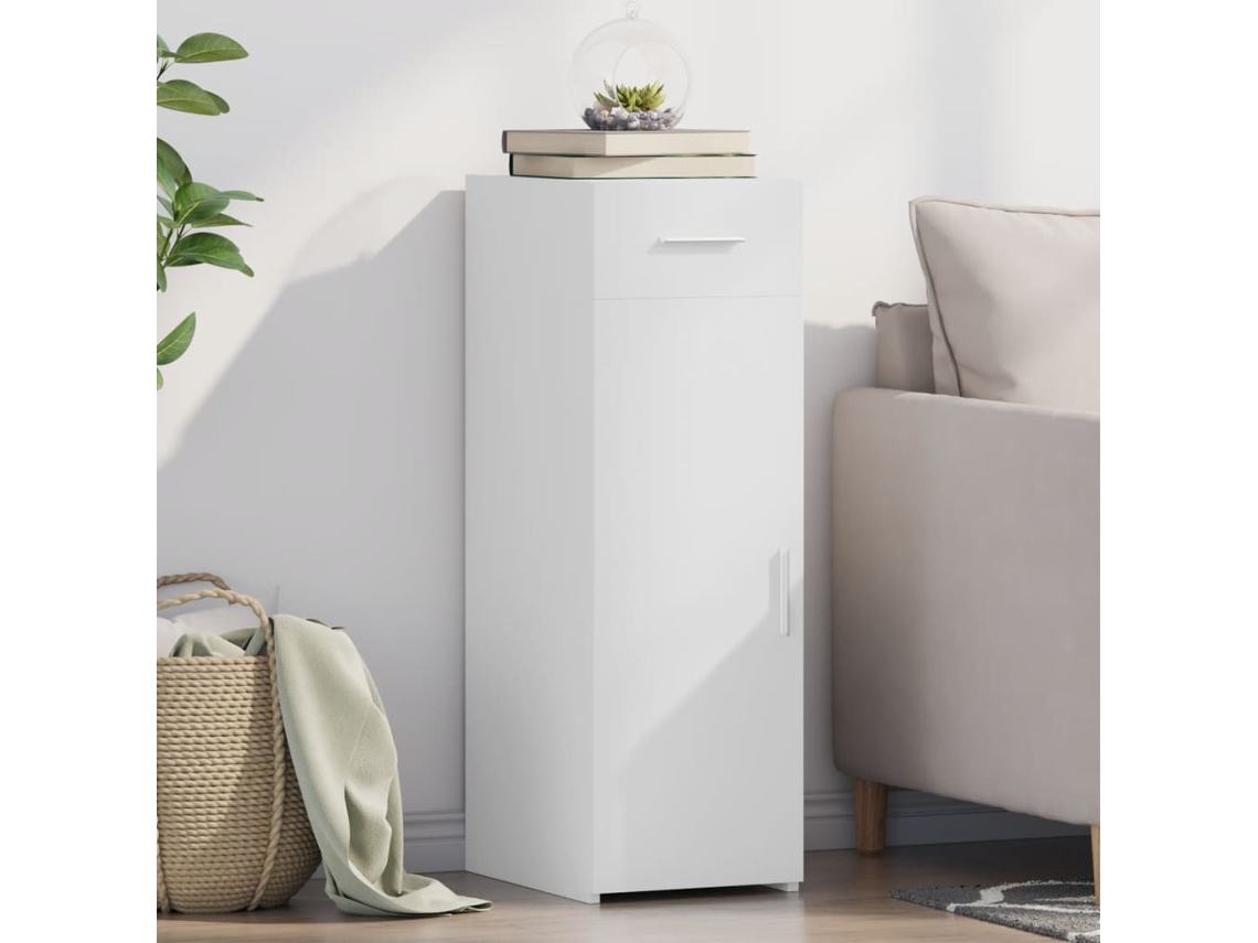 Vidaxl Aparador 30x42,5x93 Cm Derivados De Madeira Branco