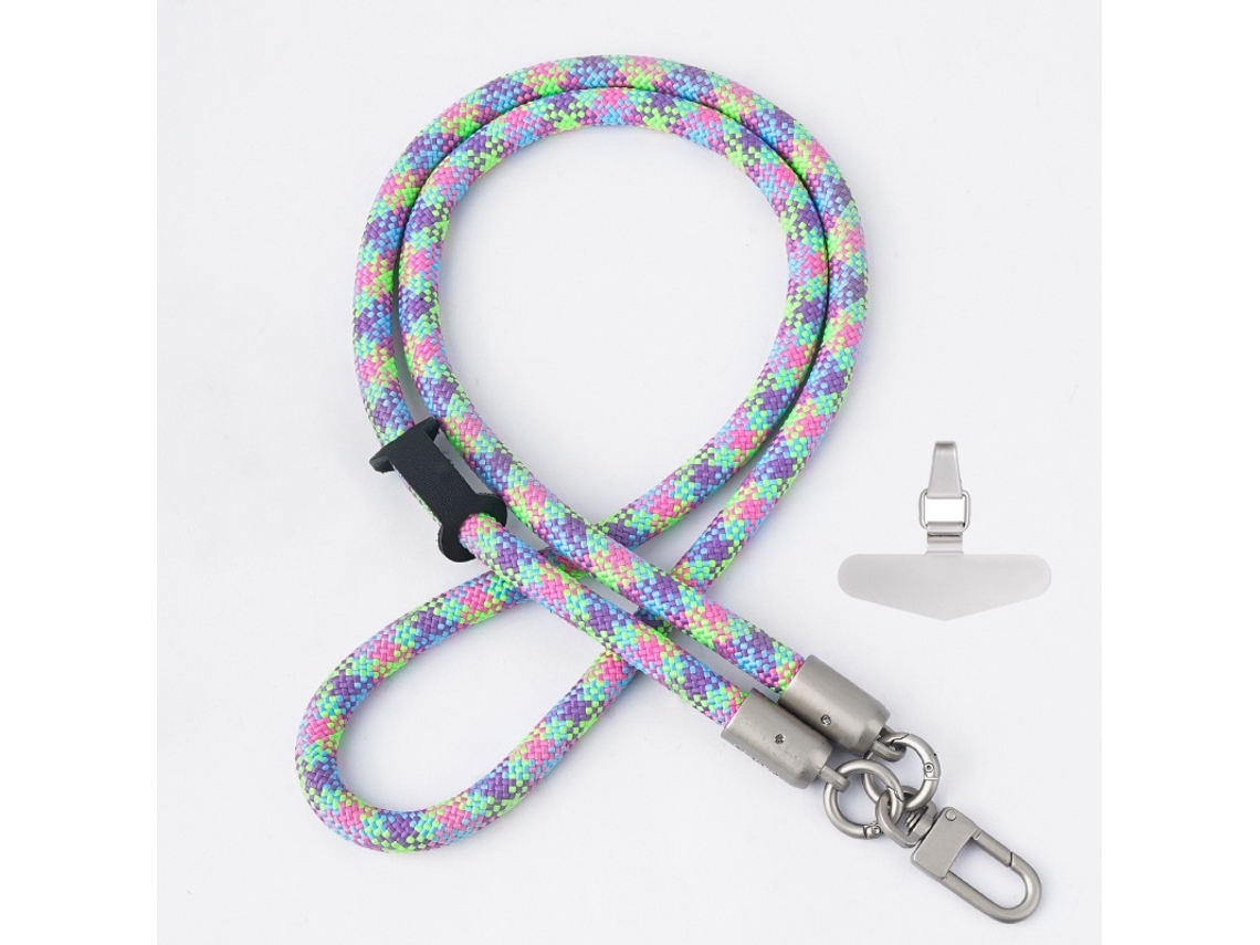 Lurelia Cordão Para Telemóvel Ajustável Transversal Para Pescoço 120 Cm Poliéster Anti-perda