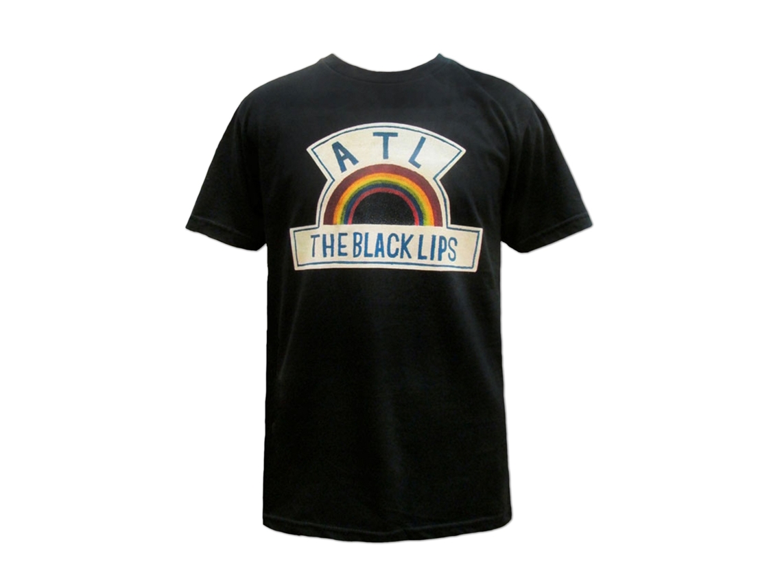 Camiseta Black Lips Rainbow ROCKINSTONE Unissex Adulto Mais Vendida Tamanho: M