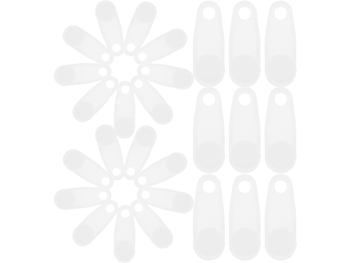 Kit Com 100 Ganchos Deslizantes Silenciosos Para Trilho De Cortina, Sem Necessidade De Furar Kit Com 100 Ganchos Deslizantes Silencioso
